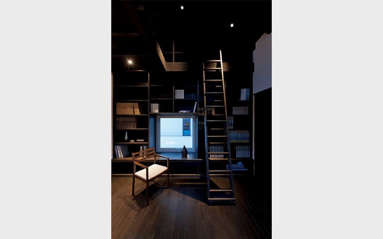 囲炉裏のある家_書斎