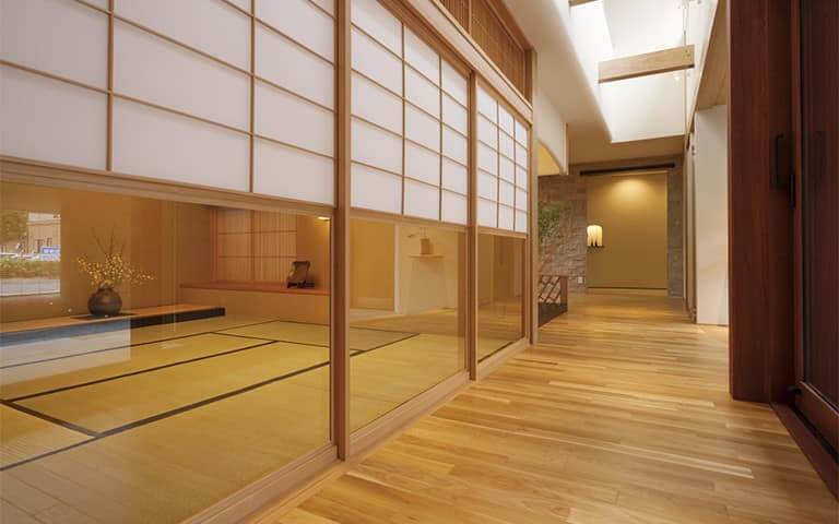 中庭のある家_和室